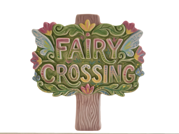HB: Fairy Crossing Sign Post FuLL PERM