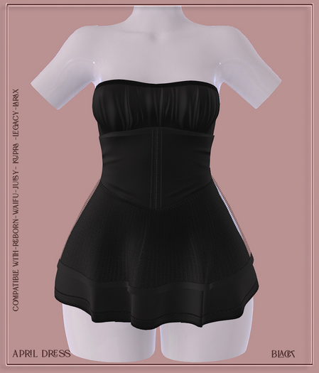 -LAL-April Dress  [ BLACK]