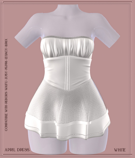 -LAL-April Dress  [ WHITE]