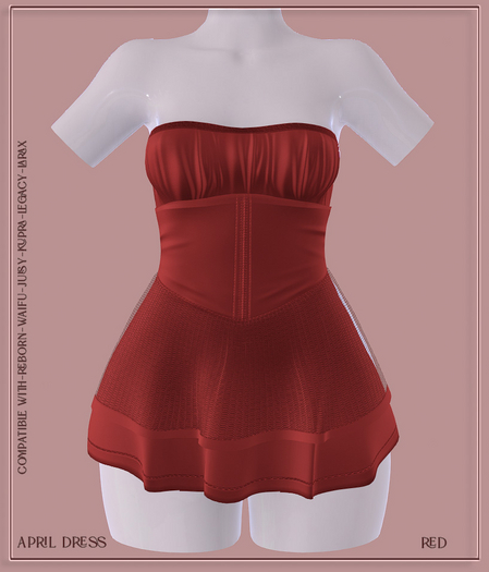 -LAL-April Dress  [RED]