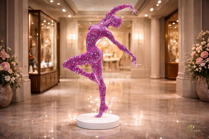Abstract Neon Dance Sculpture Decor