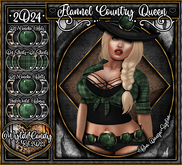 Applier Fit: Flannel Country Queen - [Limeade] - Bom - Omega - System - Wylde Candy