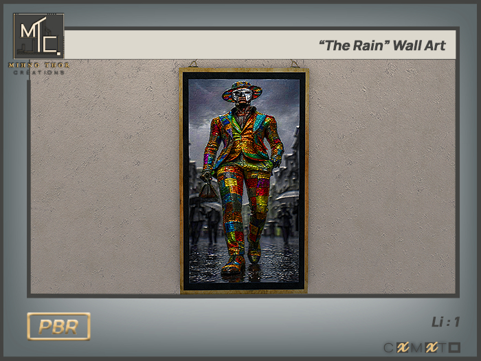 "Street Color /The Rain" Wall Art 