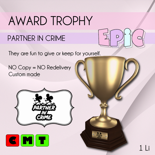 [EPIC Award] Partner in Crime (packed)