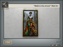 "Street Color/Walk in the street" Wall Art