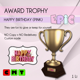 [EPIC Award] Happy Birthday (pink) (Packed)