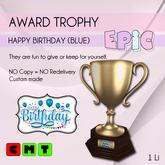 [EPIC Award] Happy Birthday (blue) (Packed)