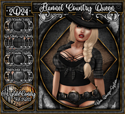 Applier Fit: Flannel Country Queen - [Licorice] - Bom - Omega - System - Wylde Candy