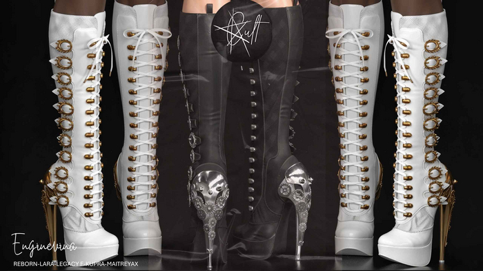 : CULT : Enginevina Knee High Boots DEMO