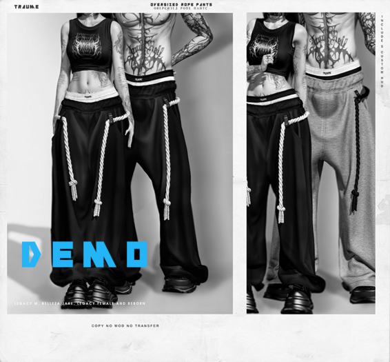 [Traume] Over Rope Pants DEMO