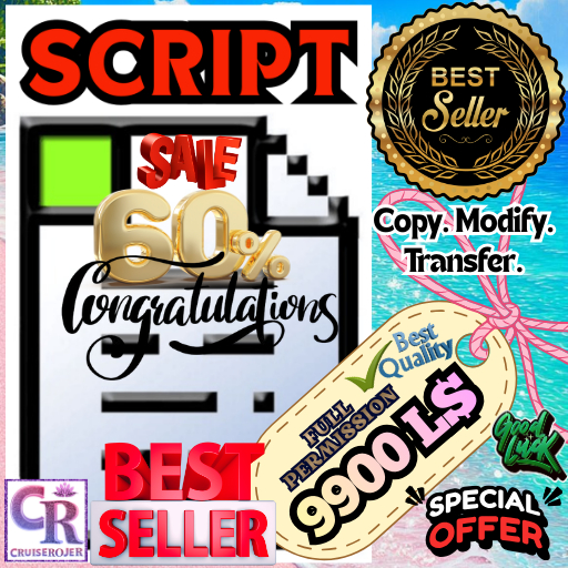 Commercial Auto-Update Delivery System – Full Perm Vendor Script ( With Notecard of How to Use This Script & its Benefit