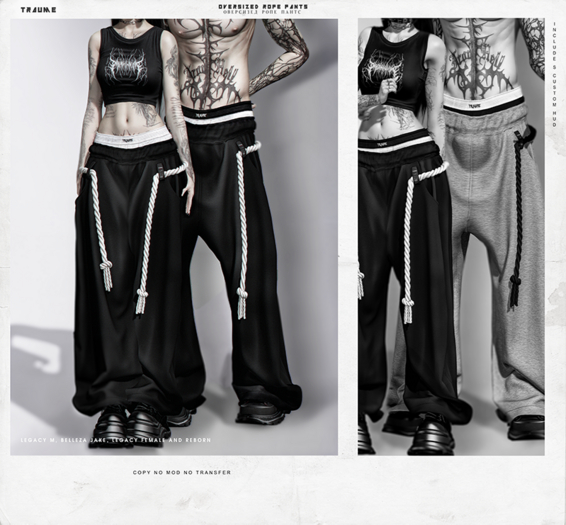 [Traume] Over Rope Pants FP/F