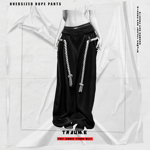 [Traume] Oversized Rope Pants 01F