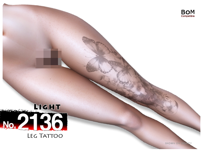 (Leg Tattoo) No.2136 Light