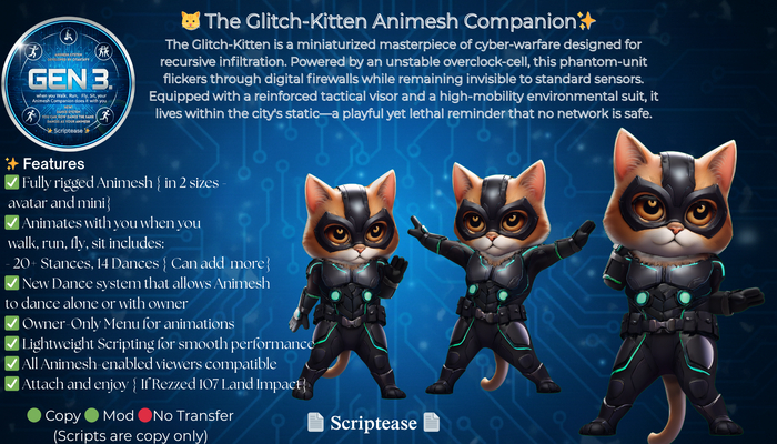 The Glitch-Kitten  Animesh