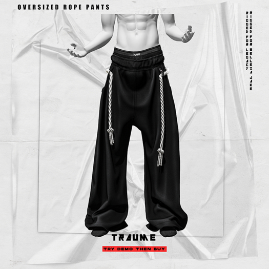 [Traume] Oversized Rope Pants 01