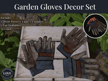 LOVE - GARDEN GLOVES DECOR SET