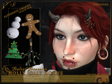Tealeaf Treasures - Holly Jolly Horns DARK