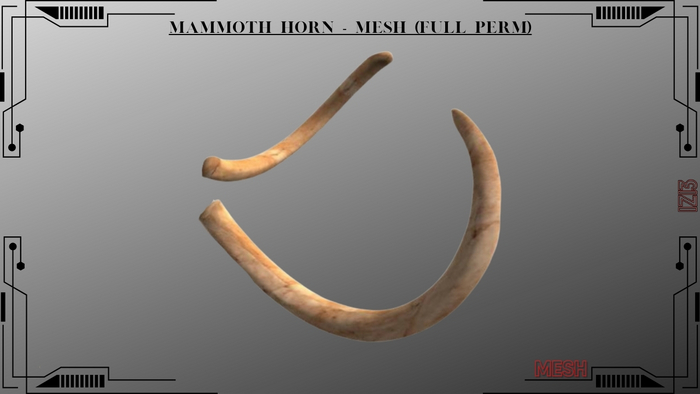 Mammoth Horn - Mesh (Full Perm)
