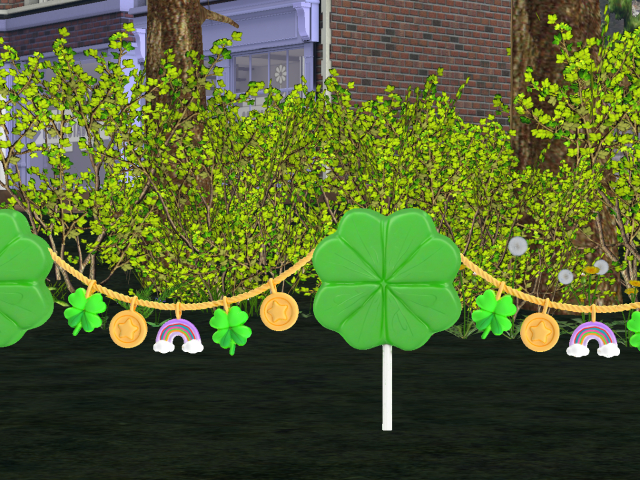 St Patrick's Day Charm Fence Set