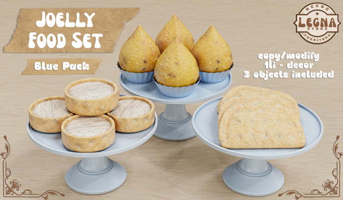 - Legna - Joelly Food Set (Blue Pack)