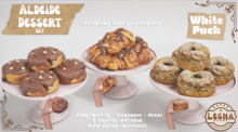 - Legna - Aldeide Dessert Set (White Pack)