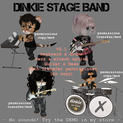 Dinkie Stage Band Instruments