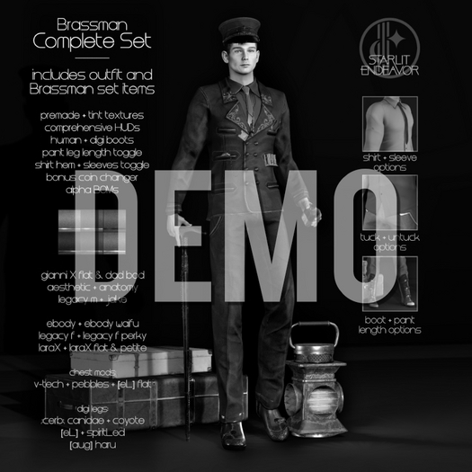 { Starlit Endeavor } DEMO Brassman Uniform Complete Collection Fatpack