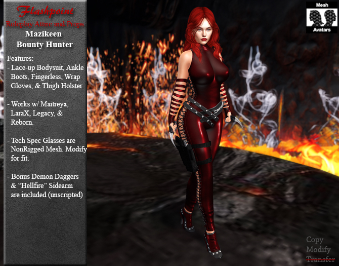 Mazikeen Bounty Hunter - Red  