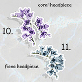 *Tentacio* Headpiece lover 10 fiona headpiece lila