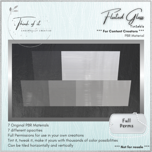 {ToI} Material - Fluted Glass - Full Perms