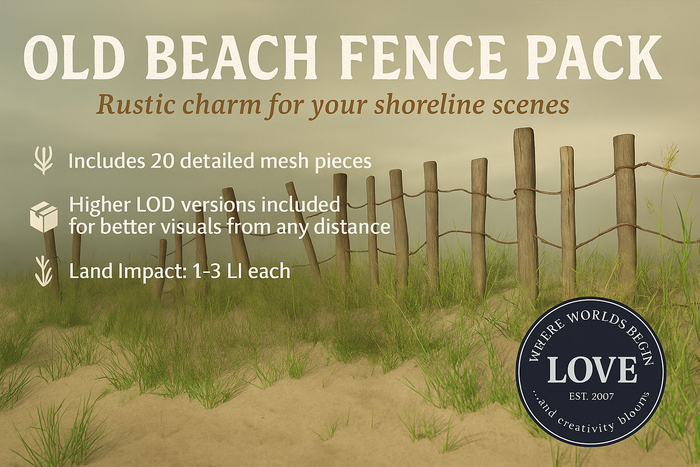 LOVE - OLD BEACH FENCE 