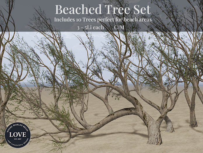 LOVE - BEACHED TREE SET 