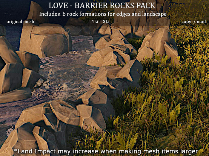 LOVE - BARRIER ROCKS PACK 