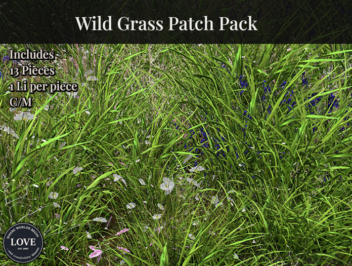 LOVE - WILD GRASS PATCH PACK