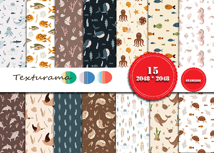 TEXTURES FULL PERM sea animals (add)