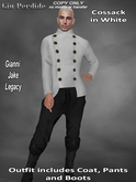 Cossack in White Outfit 