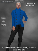 Cossack in Blue Outfit