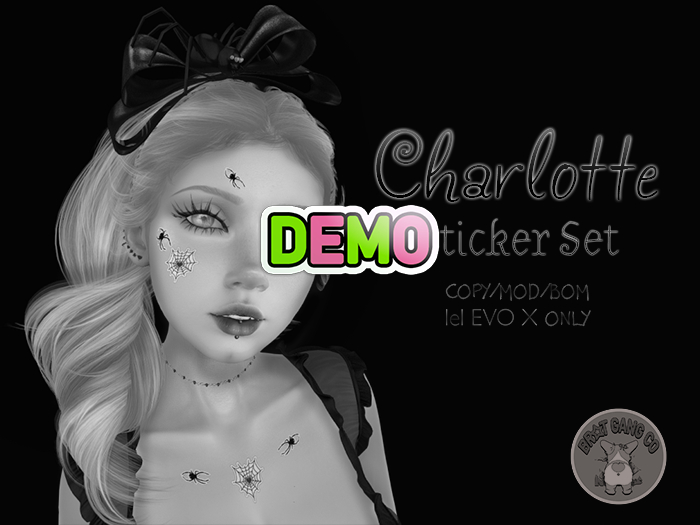 BGC - Charlotte Sticker Set DEMO - Spider & Web BOM