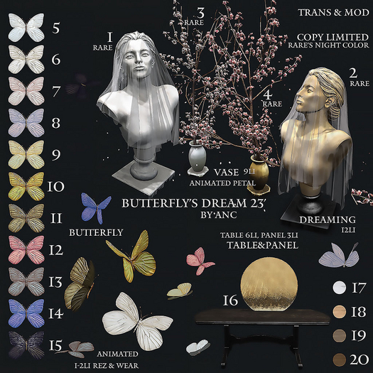{anc} Butterfly Dream'23 /  DREAMING 12Li (DAY) RARE