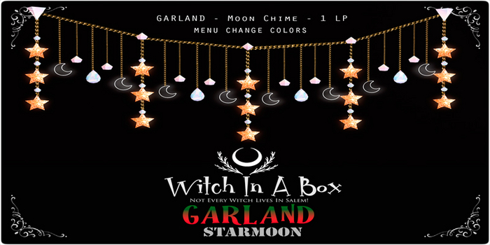 [Witch In A Box] Garland StarMoon Wall Deco
