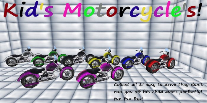Mega Pack kids motorcycles