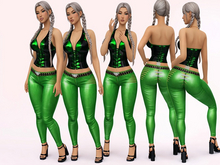Latex Green Outfit