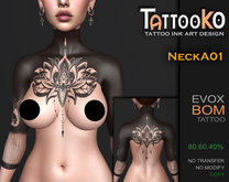 [TattooKO] Tattoo NeckA01 - Evox
