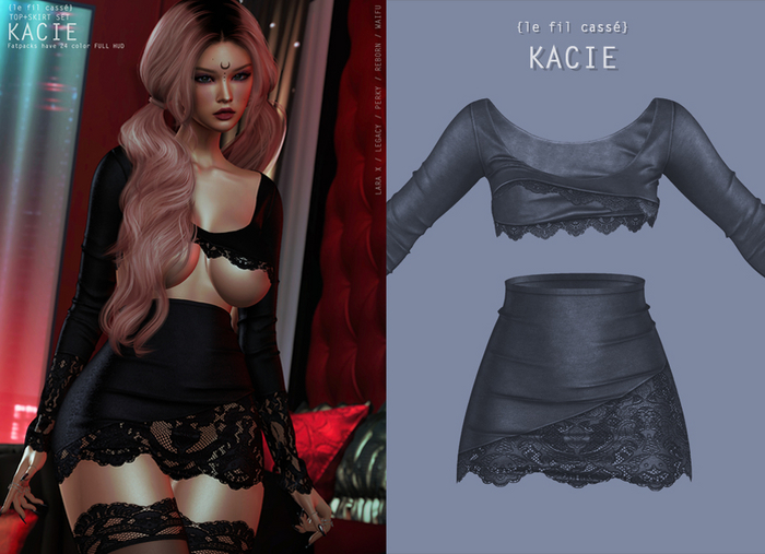 {le fil cassé} Kacie Set Graphite