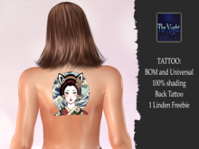 .TN. Japanese Kitsune Lady - Tattoo (1L Gift)