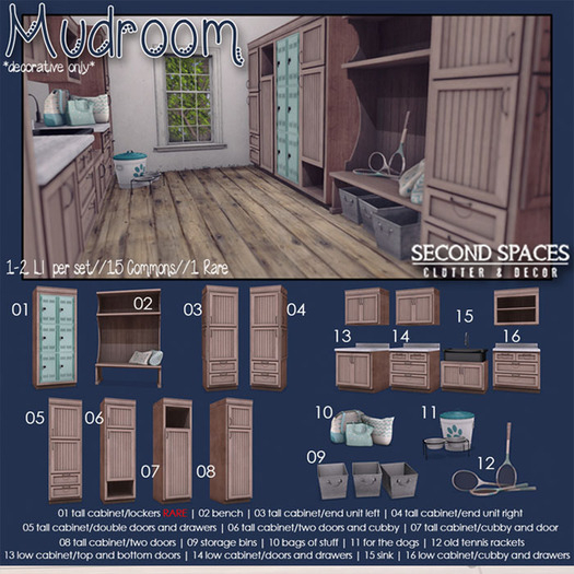Second Spaces - Mudroom - tall cabinet/lockers RARE