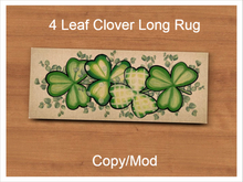 *CC* 4 Leaf Clover Long Rug 