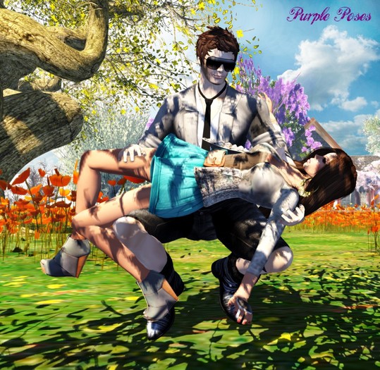COUPLE POSE **Purple Poses** PURPLEPoseBall05