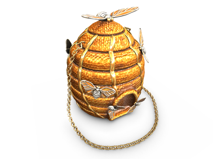 01 Gold Honey Hive Decor RARE